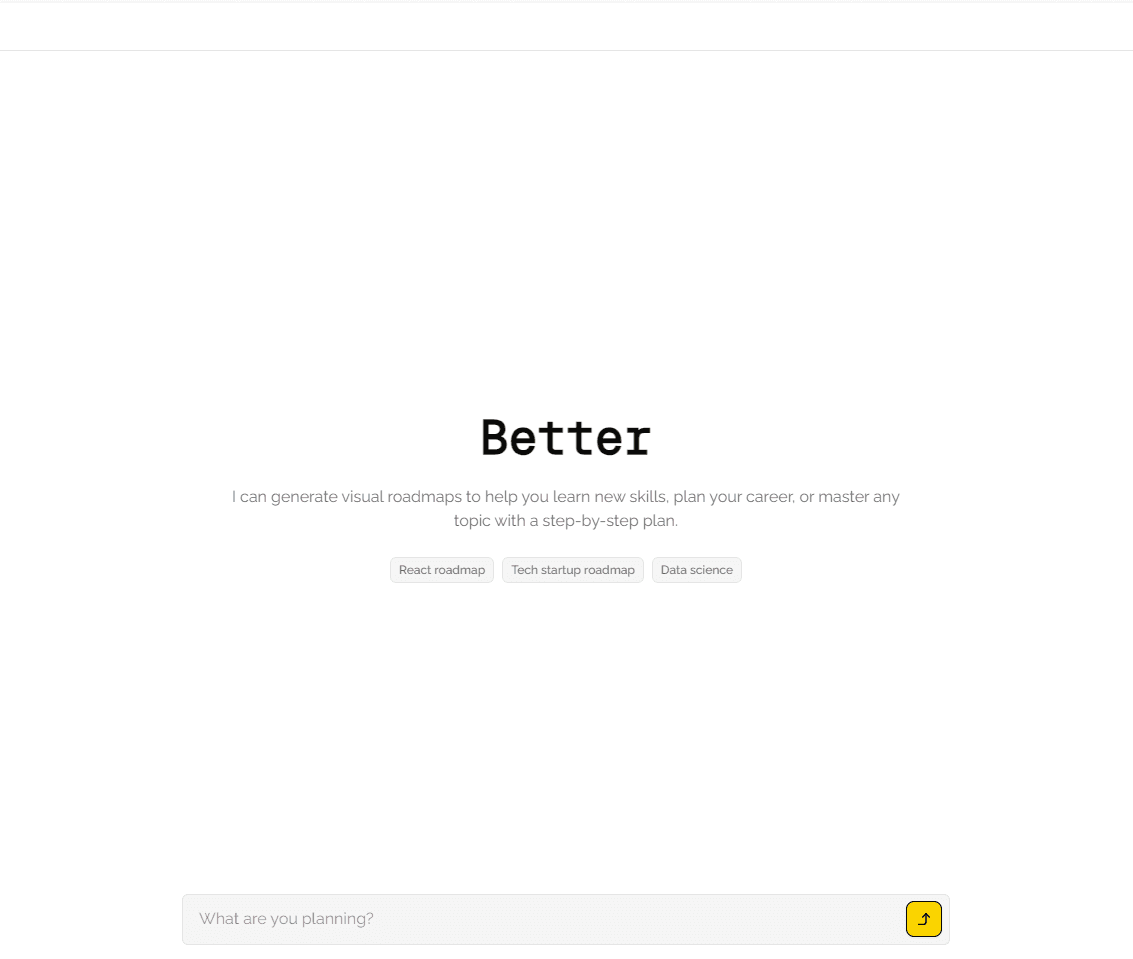 Chatbot for planning
